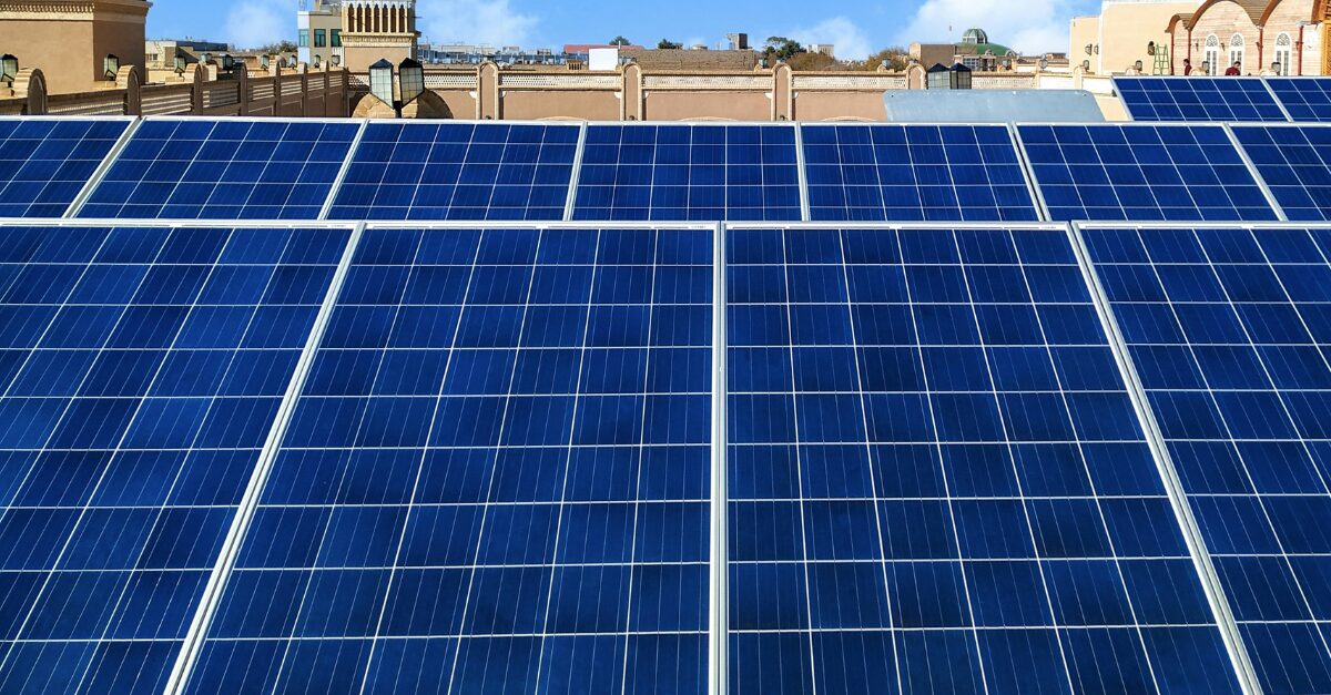 Solar system on a small business